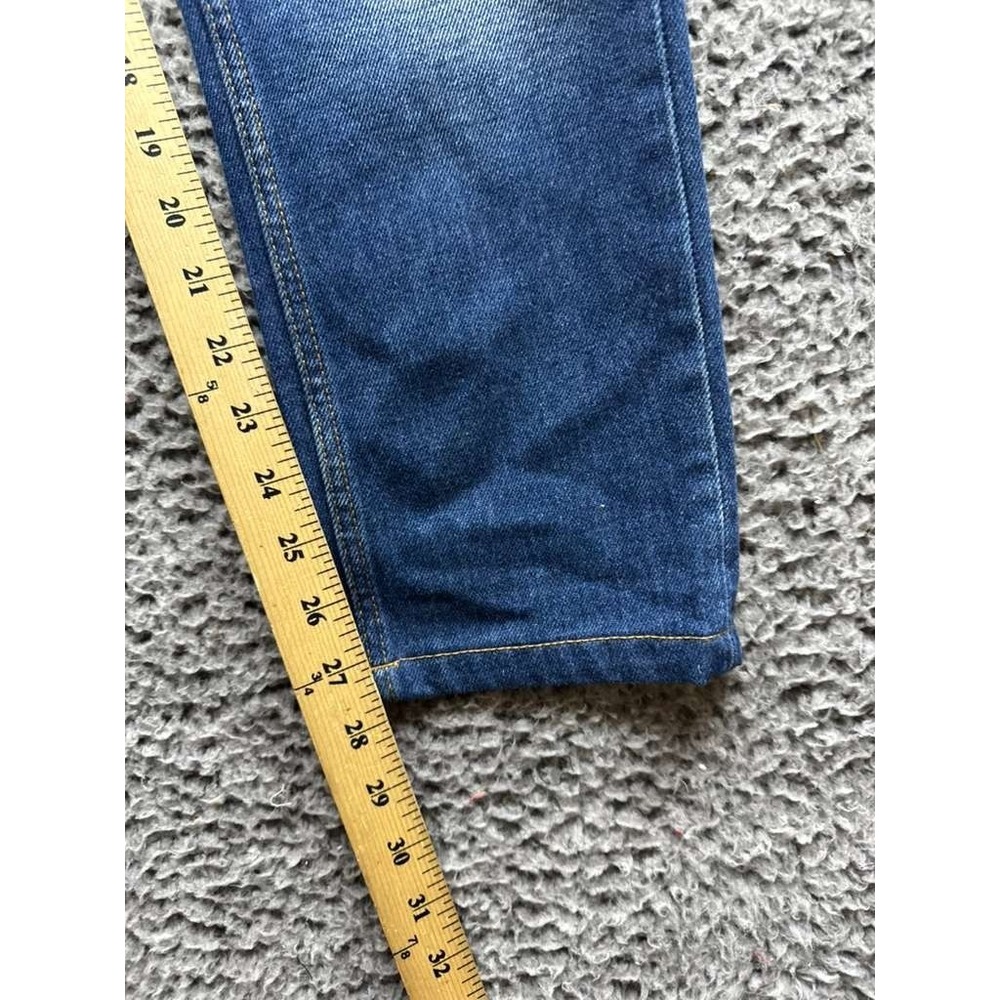 Sandro Paris Droit Slim Fit‎ Low Rise Distressed Denim Jeans Blue Size 27 - Picture 13 of 16